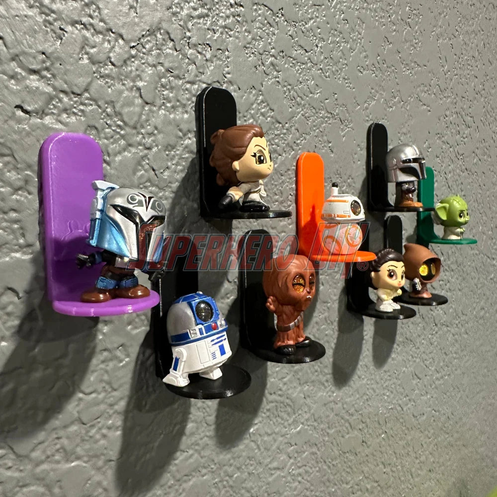 DOORABLE Floating Shelf for Disney Doorables | Out of box wall display | Comes with Command strips! - Superhero DIY