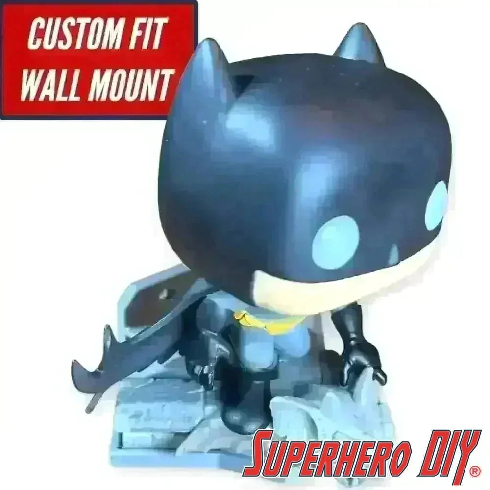 Floating Shelf for Funko Batman Lights & Sound | Comes with mounting screw | Funko Pop Floating Stand - Superhero DIY