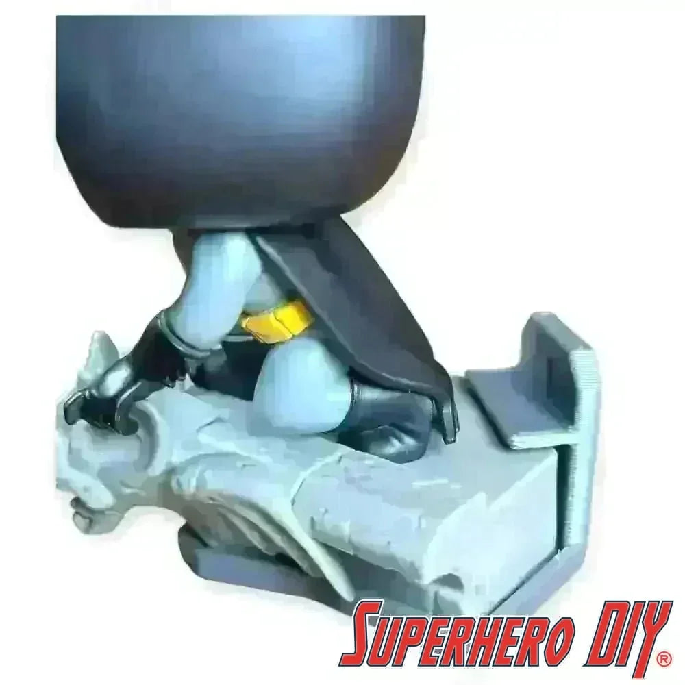 Floating Shelf for Funko Batman Lights & Sound | Comes with mounting screw | Funko Pop Floating Stand - Superhero DIY
