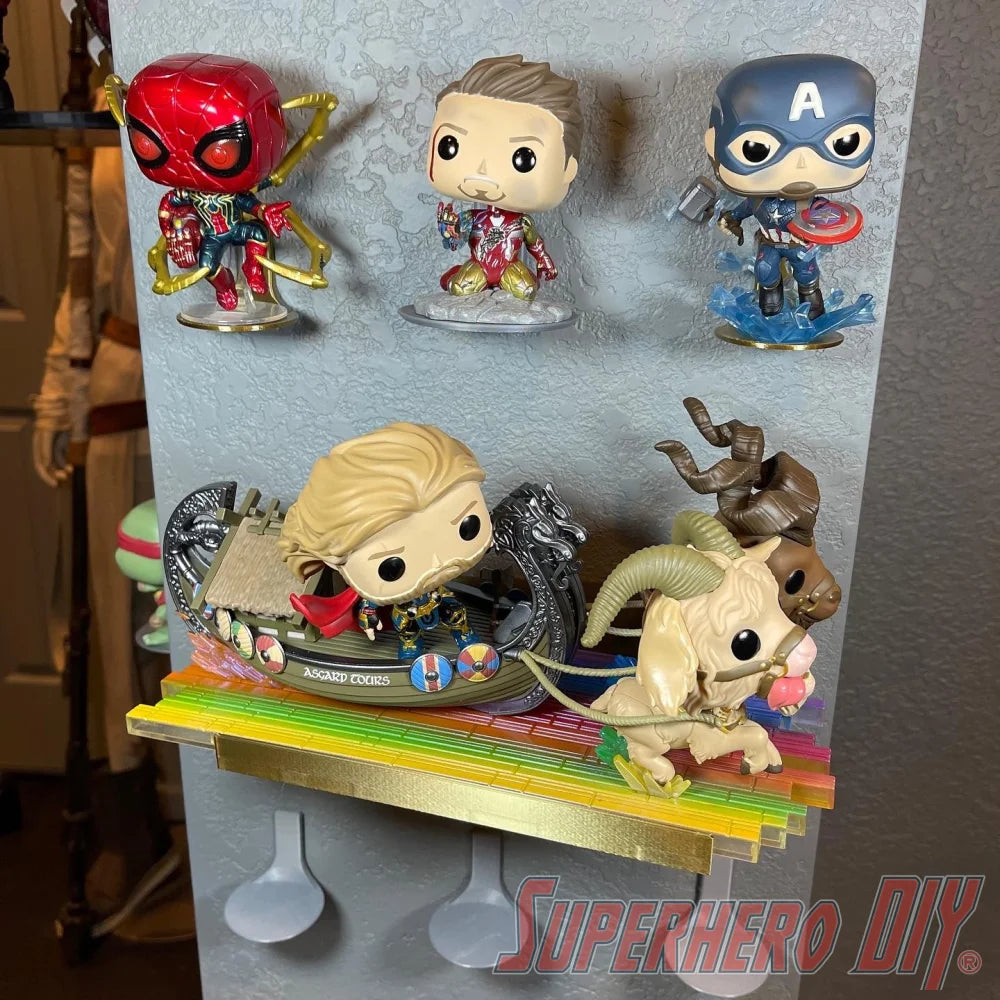 Floating Shelf for Funko Goat Boat | Fits this Pop! Rides perfectly! | Screws included - Superhero DIY