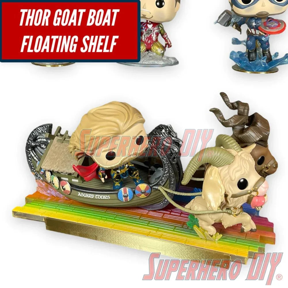 Floating Shelf for Funko Goat Boat | Fits this Pop! Rides perfectly! | Screws included - Superhero DIY