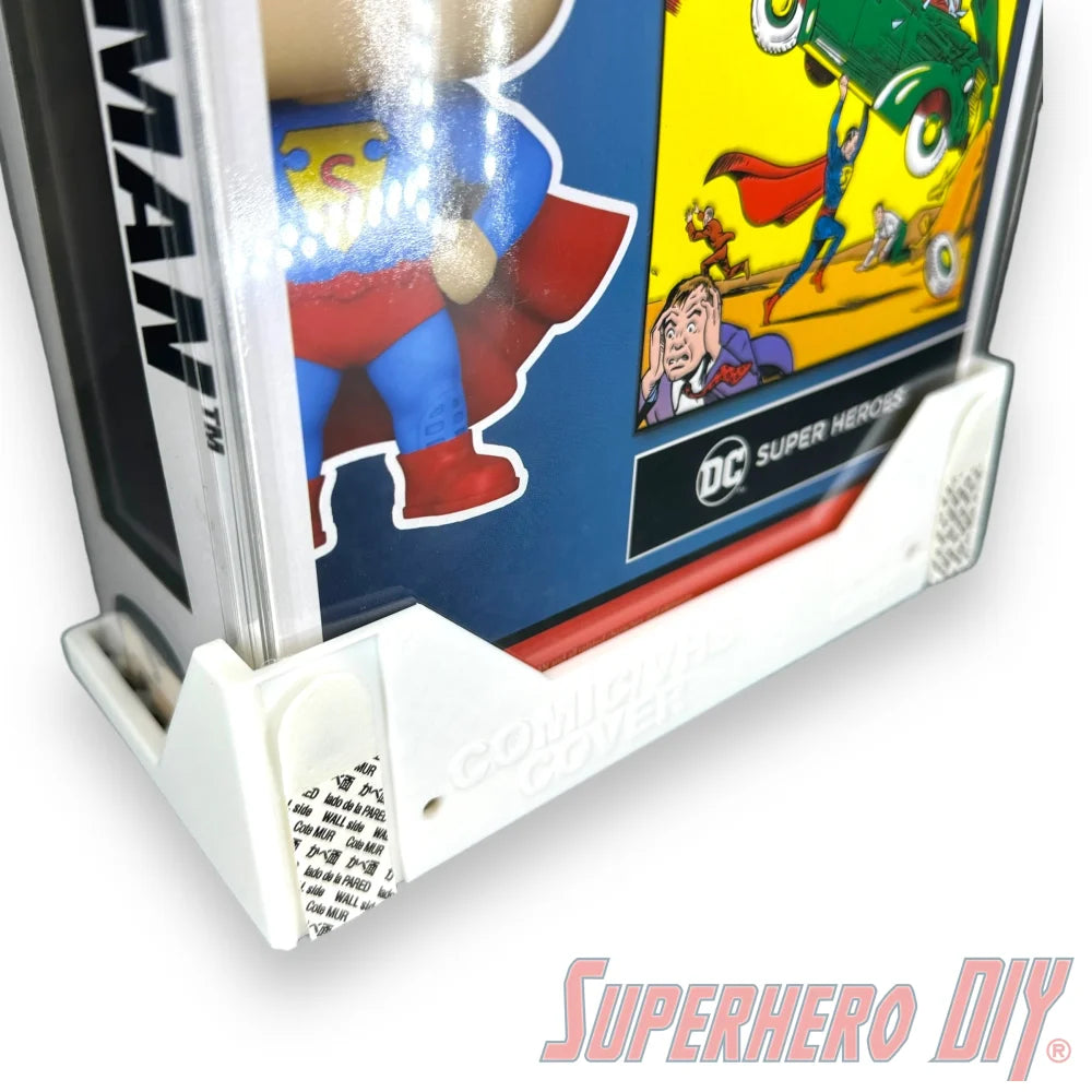 Floating Shelf for Funko Pop! Comic Covers | Wall Mount Display | Pop Box Wall Mount | Includes mounting screws - Superhero DIY