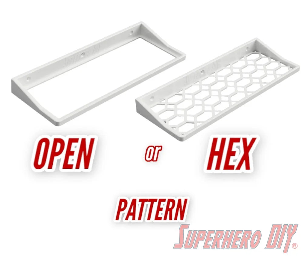 Floating Shelf for Funko Pop! TRADING CARDS | Box Wall Mount Display Shelf | Includes mounting screws - Superhero DIY