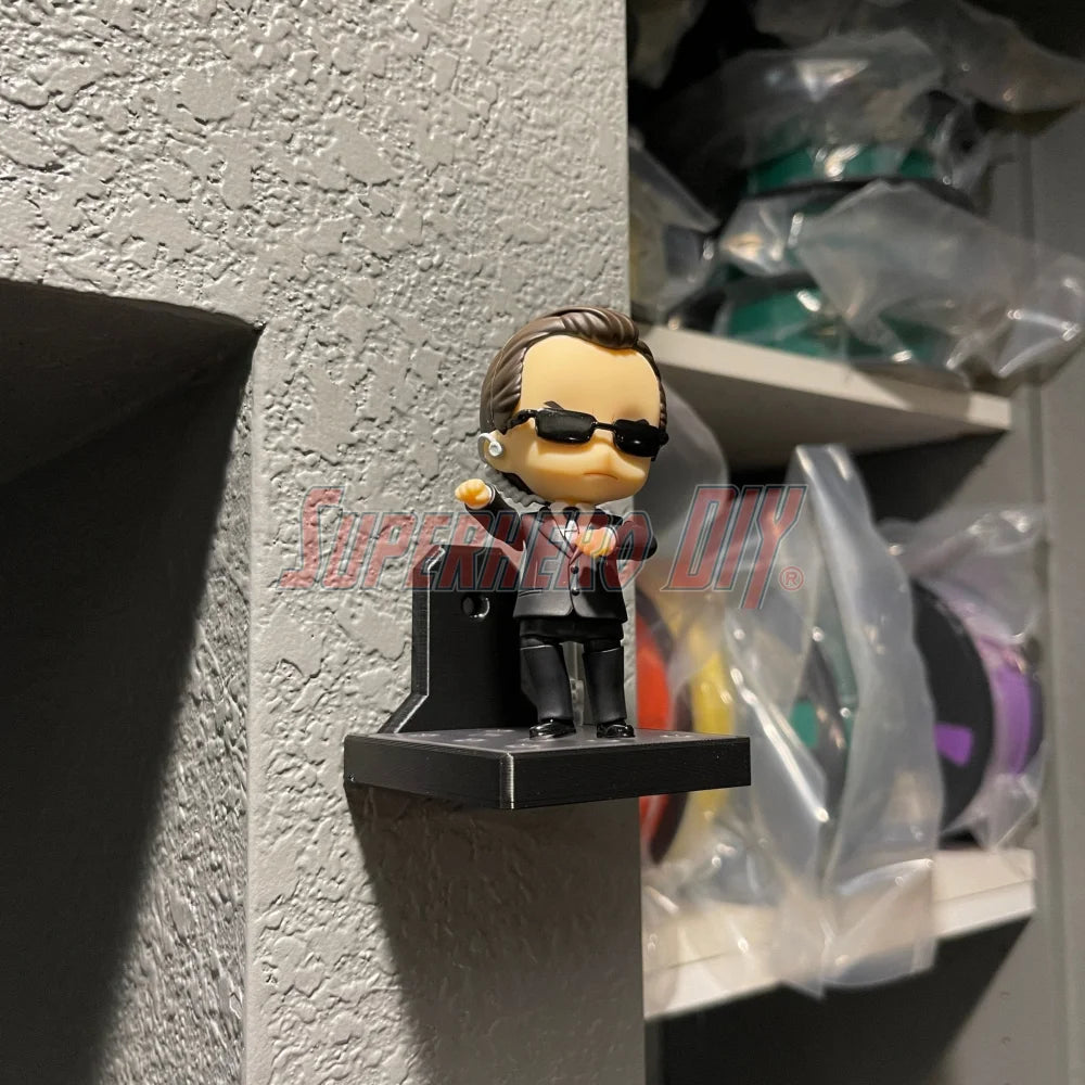 Floating Shelf for NENDOROID Figures | Fits 60mm base | Comes with Command strips! - Superhero DIY