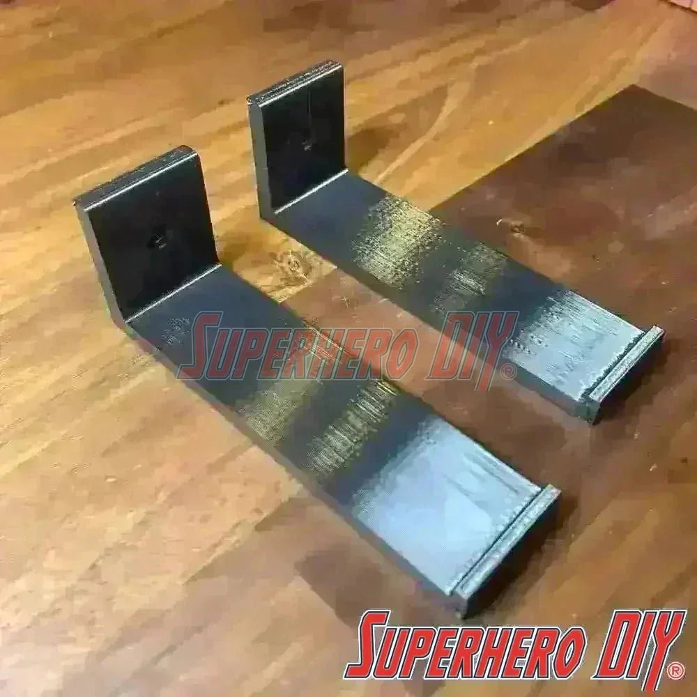 Floating Shelves (2-PACK) for Funko Pop Batman 80th Movie Moment | Funko Display Solution | Mounting screws included! - Superhero DIY