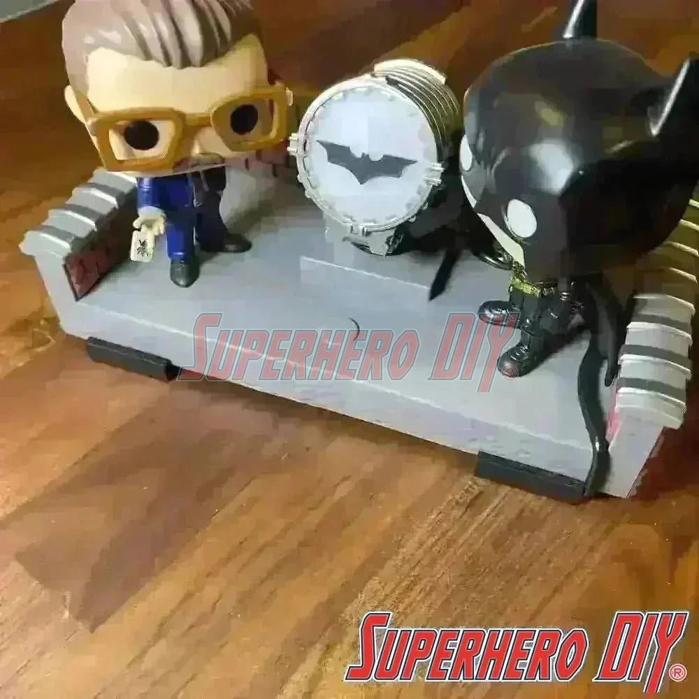 Floating Shelves (2-PACK) for Funko Pop Batman 80th Movie Moment | Funko Display Solution | Mounting screws included! - Superhero DIY