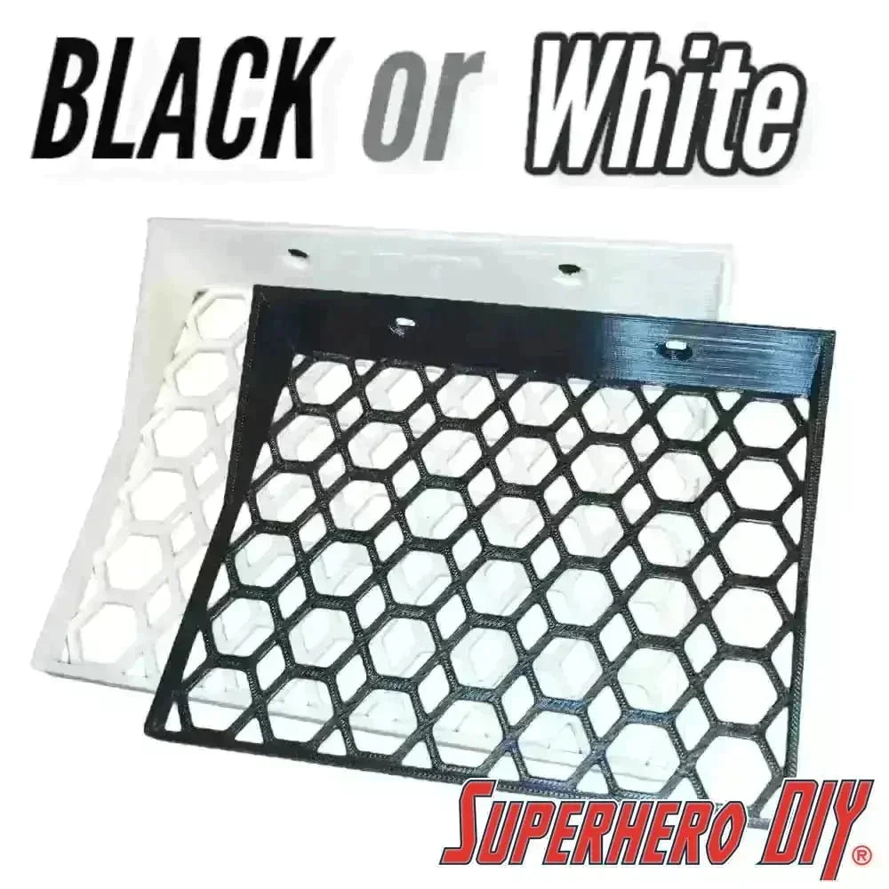 Floating Shelves for POPSHIELD ARMOR Hard Protectors | Fits PopShield Armor hard stacks for Funko Pop boxes | Mounting screws included - Superhero DIY