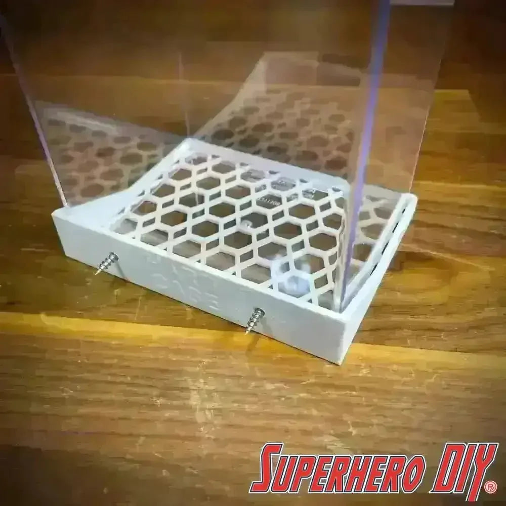 Floating Shelves for POPSHIELD ARMOR Hard Protectors | Fits PopShield Armor hard stacks for Funko Pop boxes | Mounting screws included - Superhero DIY