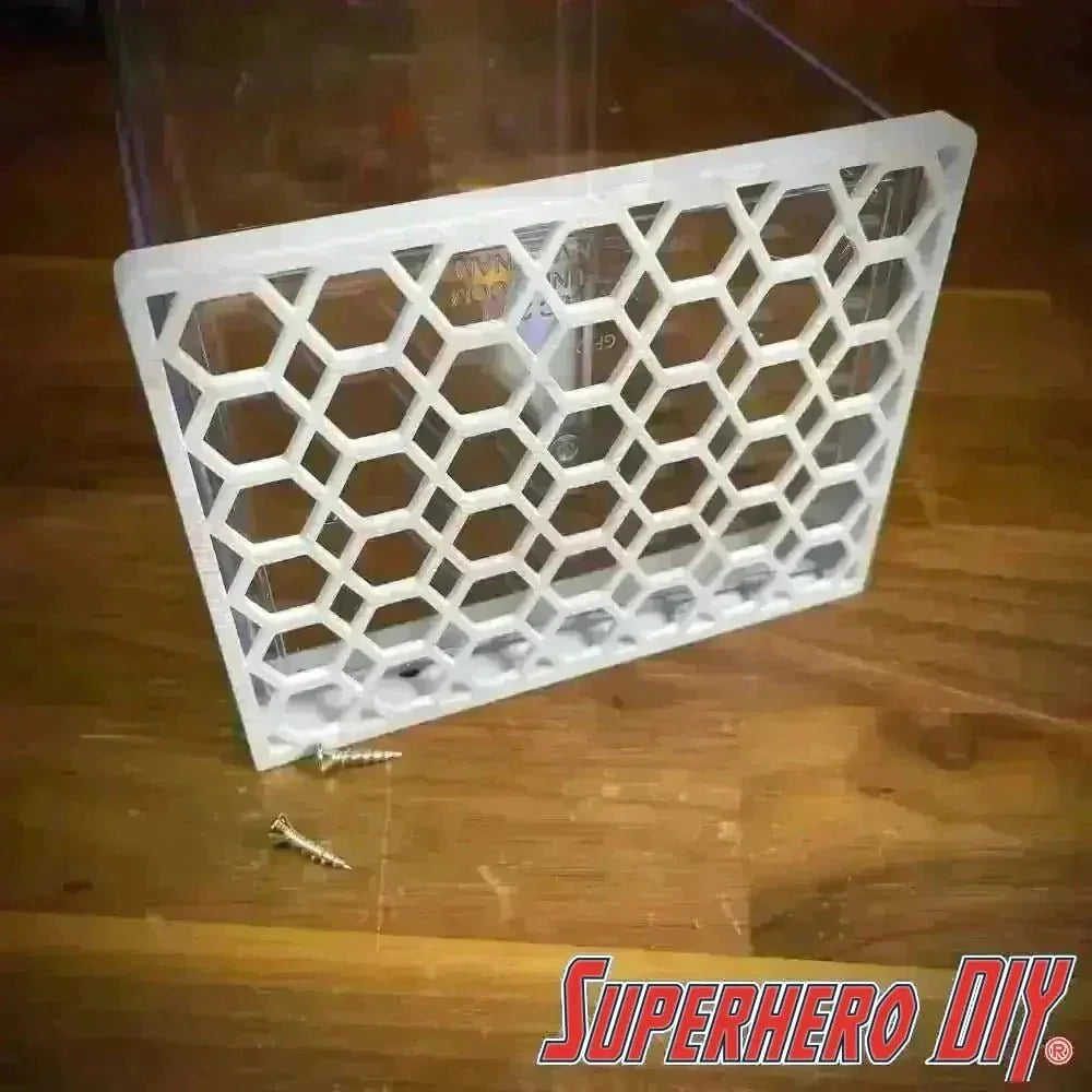 Floating Shelves for POPSHIELD ARMOR Hard Protectors | Fits PopShield Armor hard stacks for Funko Pop boxes | Mounting screws included - Superhero DIY