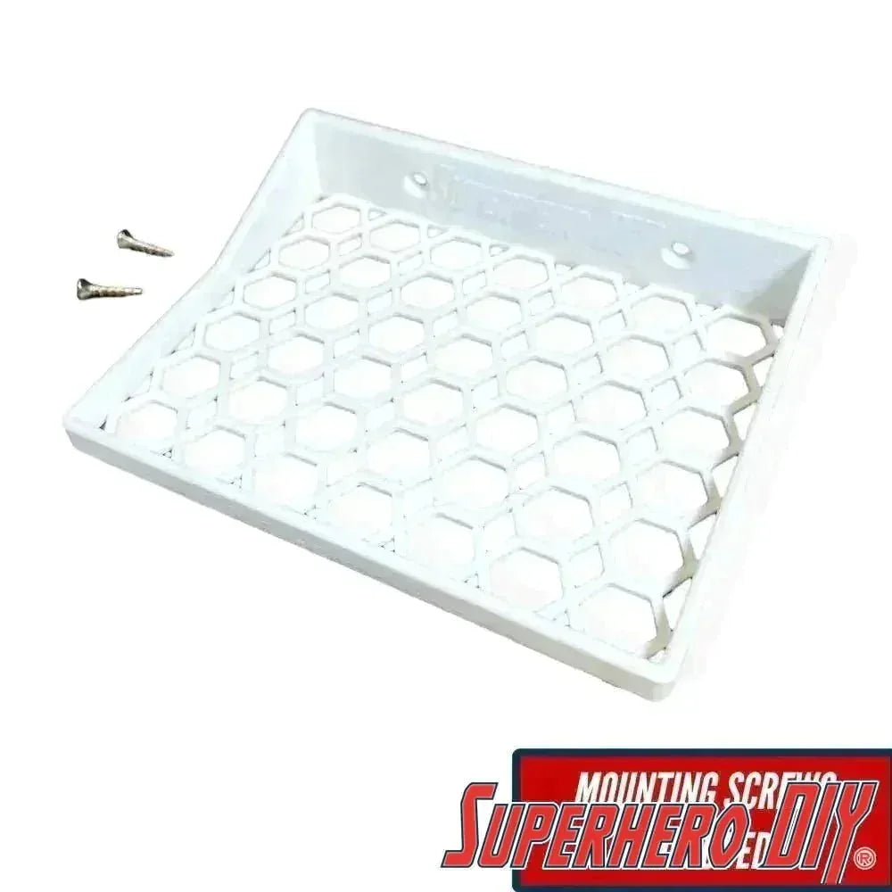 Floating Shelves for POPSHIELD ARMOR Hard Protectors | Fits PopShield Armor hard stacks for Funko Pop boxes | Mounting screws included - Superhero DIY
