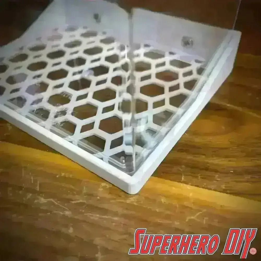 Floating Shelves for POPSHIELD ARMOR Hard Protectors | Fits PopShield Armor hard stacks for Funko Pop boxes | Mounting screws included - Superhero DIY