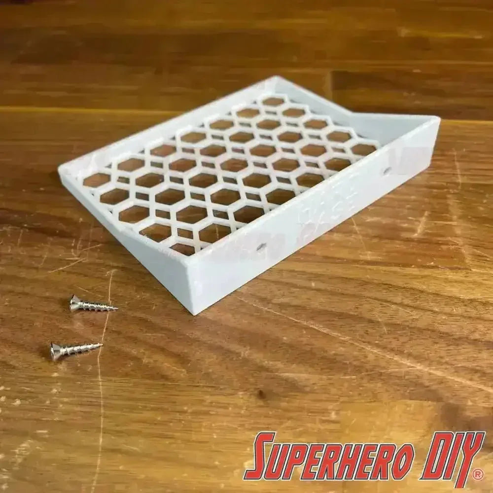 Floating Shelves for POPSHIELD ARMOR Hard Protectors | Fits PopShield Armor hard stacks for Funko Pop boxes | Mounting screws included - Superhero DIY