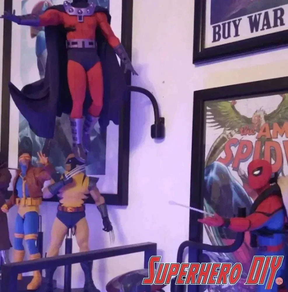 Flying-style Wall Mount for Hot Toys | Wall Mount for 1/6 Scale Sixth Scale Figure Display Rod - Superhero DIY
