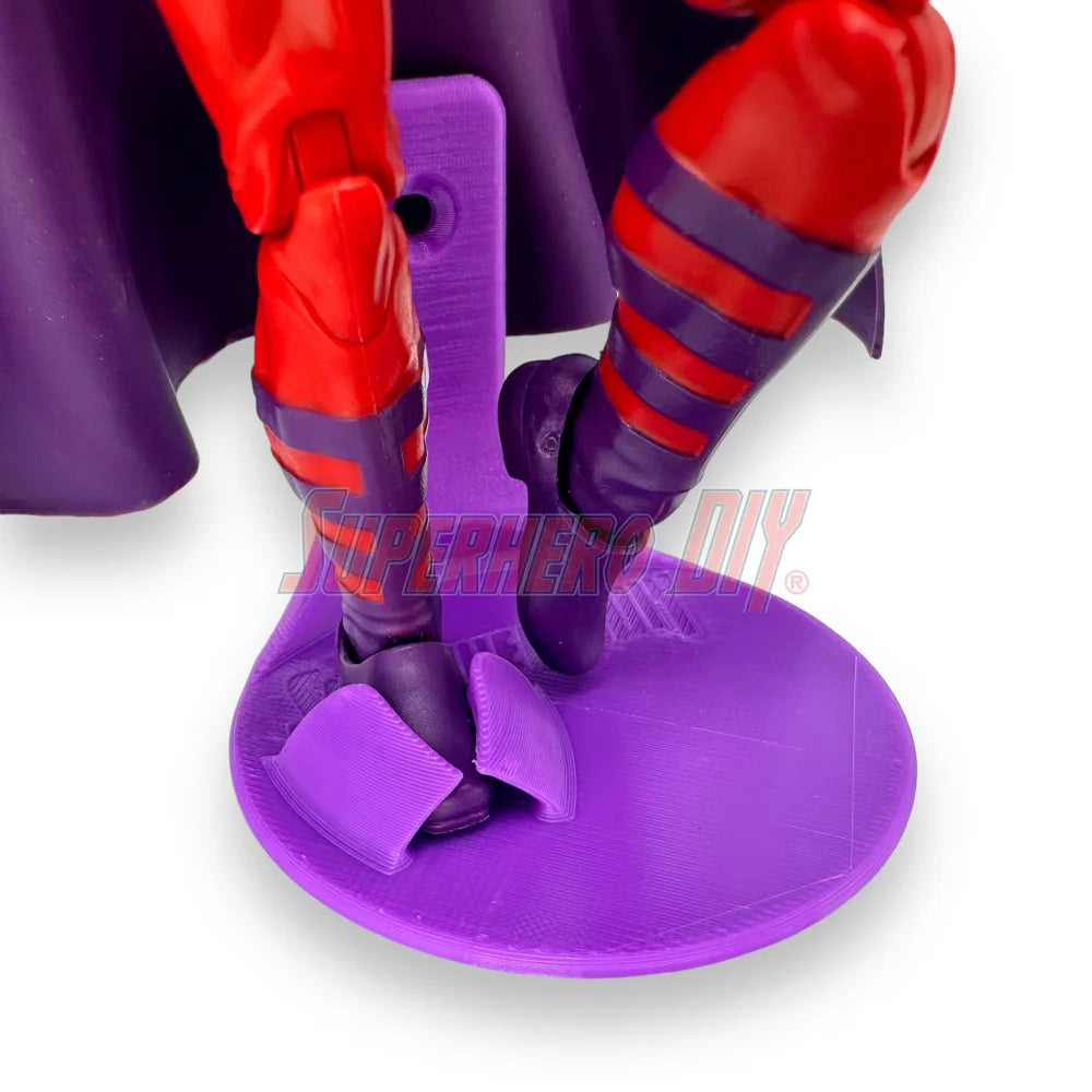 Foot Stand Wall Mounts for 6 inch or 7 inch action figures, display stand fits McFarlane, Marvel Legends 1:12 scale - Superhero DIY