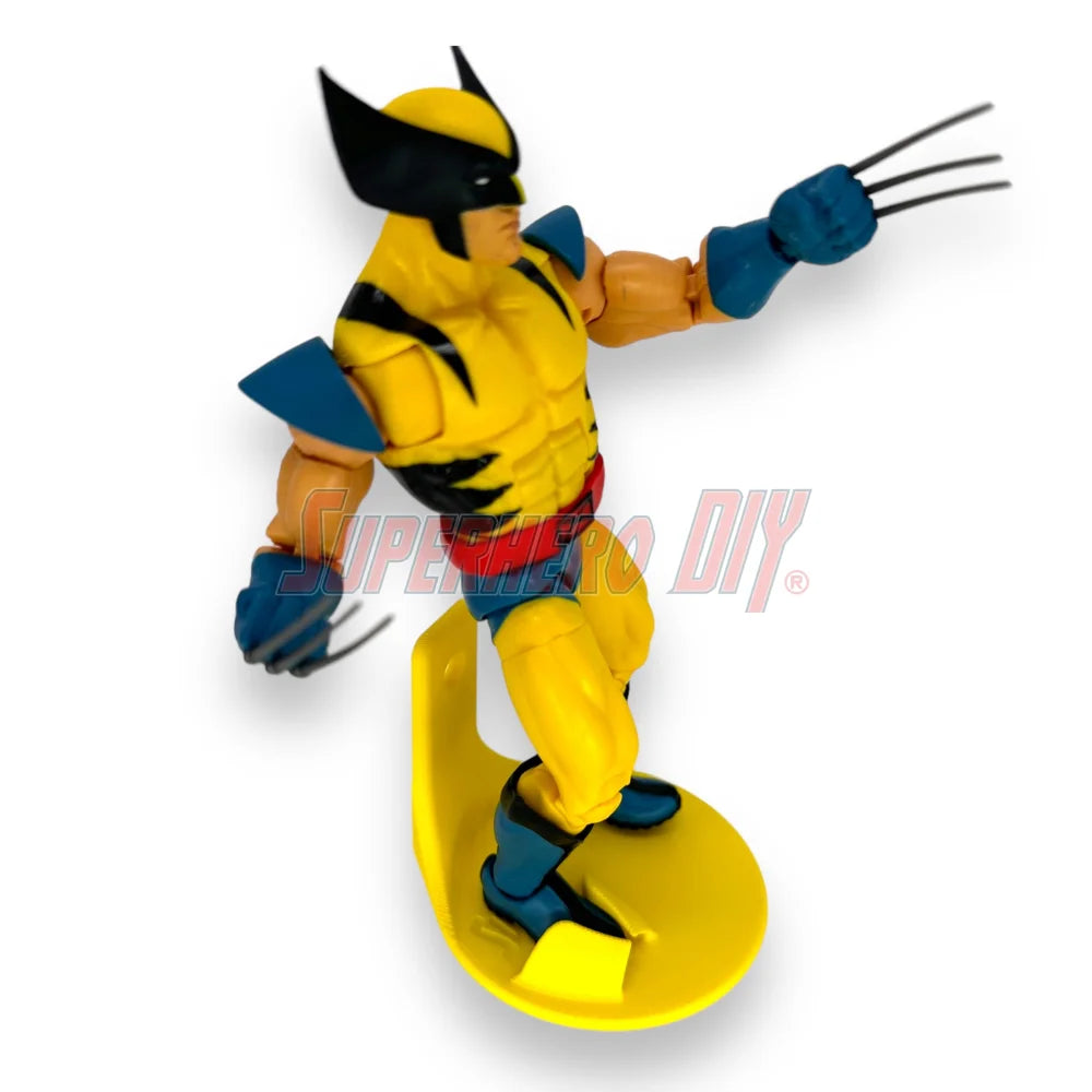 Foot Stand Wall Mounts for 6 inch or 7 inch action figures, display stand fits McFarlane, Marvel Legends 1:12 scale - Superhero DIY