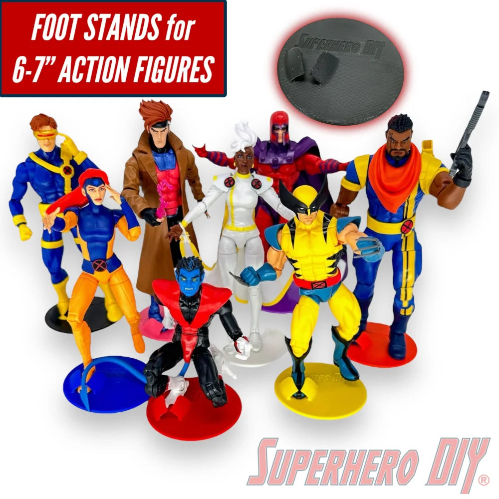 Foot Stands for 6 7 inch Action Figures Fits 1 12 Scale SuperheroDIY