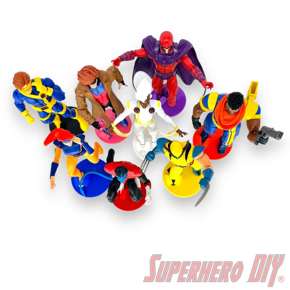 Foot Stands for 6 inch or 7 inch action figures, display stand fits McFarlane, Marvel Legends 1:12 scale - Superhero DIY