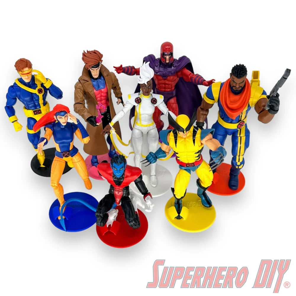 Foot Stands for 6 inch or 7 inch action figures, display stand fits McFarlane, Marvel Legends 1:12 scale - Superhero DIY