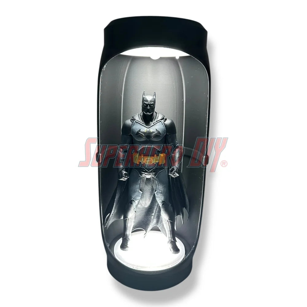 Hero Pod for 1:12 scale – Wall-Mountable Light-Up Action Figure Display - Superhero DIY