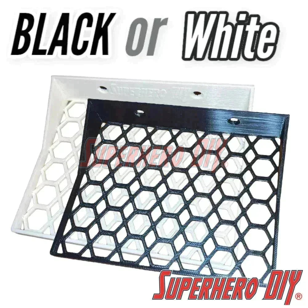Hexagon Funko Pop Box Floating Shelves | Wall Mount fits Soft Cases or Hard Protectors or Funko Box only | Screws included! - Superhero DIY