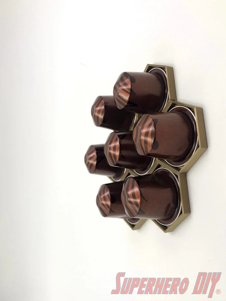 Honeycomb Wall Mount for ORIGINAL Nespresso Coffee Pods - Superhero DIY