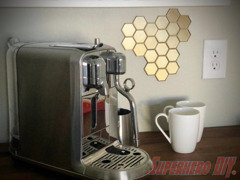 Honeycomb Wall Mount for ORIGINAL Nespresso Coffee Pods - Superhero DIY