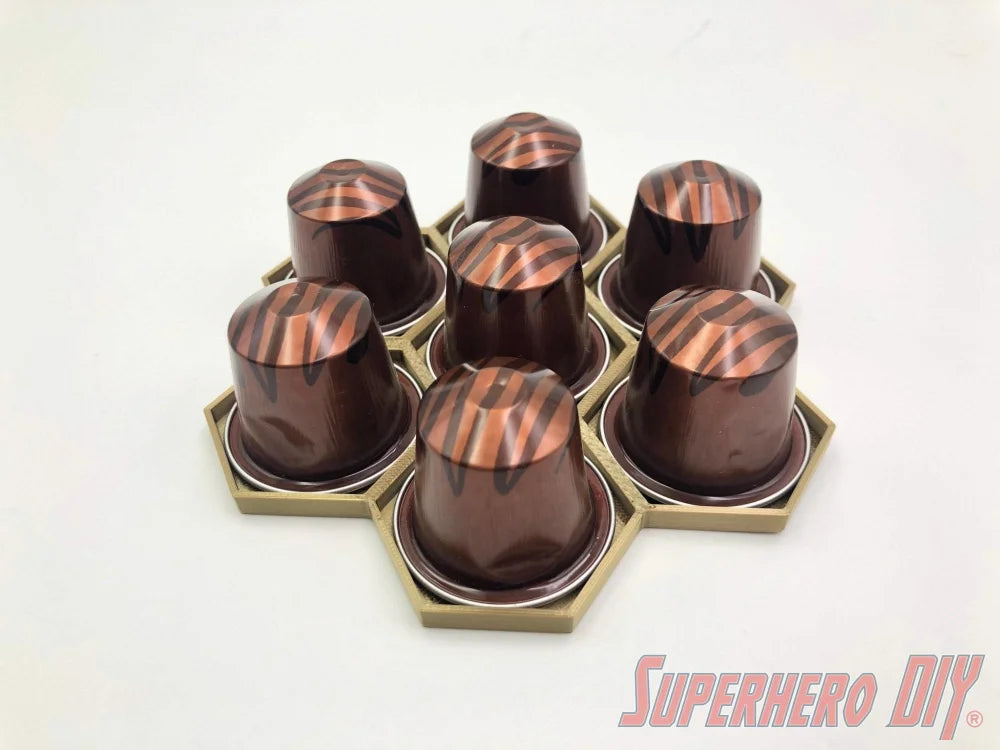 Honeycomb Wall Mount for ORIGINAL Nespresso Coffee Pods - Superhero DIY