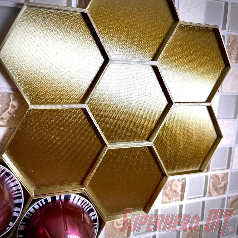 Honeycomb Wall Mount for Vertuo Coffee Pods - Superhero DIY