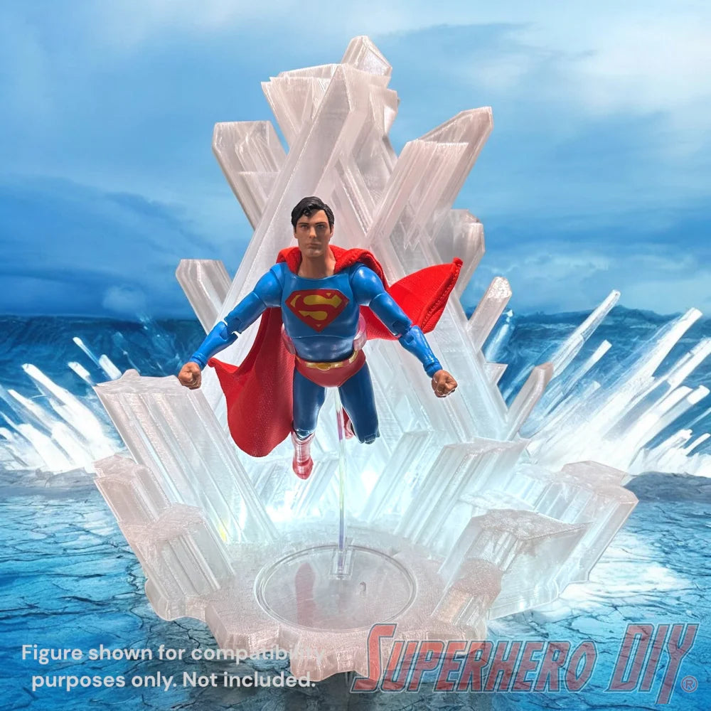 IMPERFECT Arctic Crystal Fortress Display Stand for 1:12 Scale Action Figures (AS-IS)
