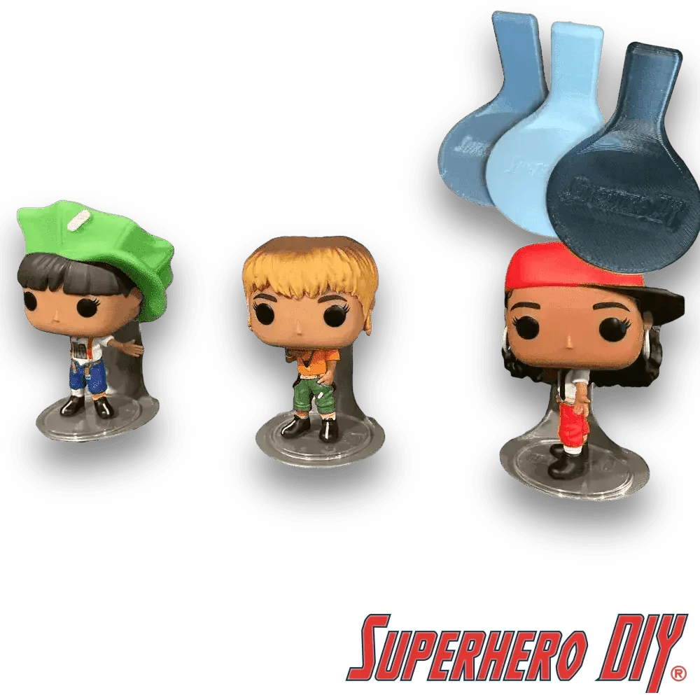 Large Floating Figure Shelves for Funko Pops Action Figures or other collectibles - Superhero DIY