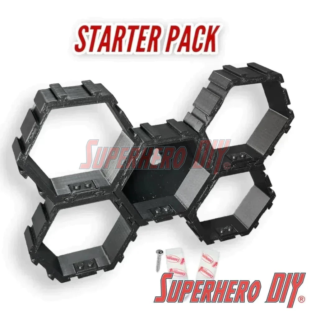 LEGO DEEP Hexagon Display for LEGO® Minifigures - Superhero DIY