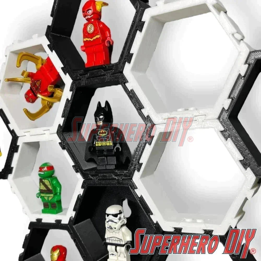 LEGO DEEP Hexagon Display for LEGO® Minifigures - Superhero DIY