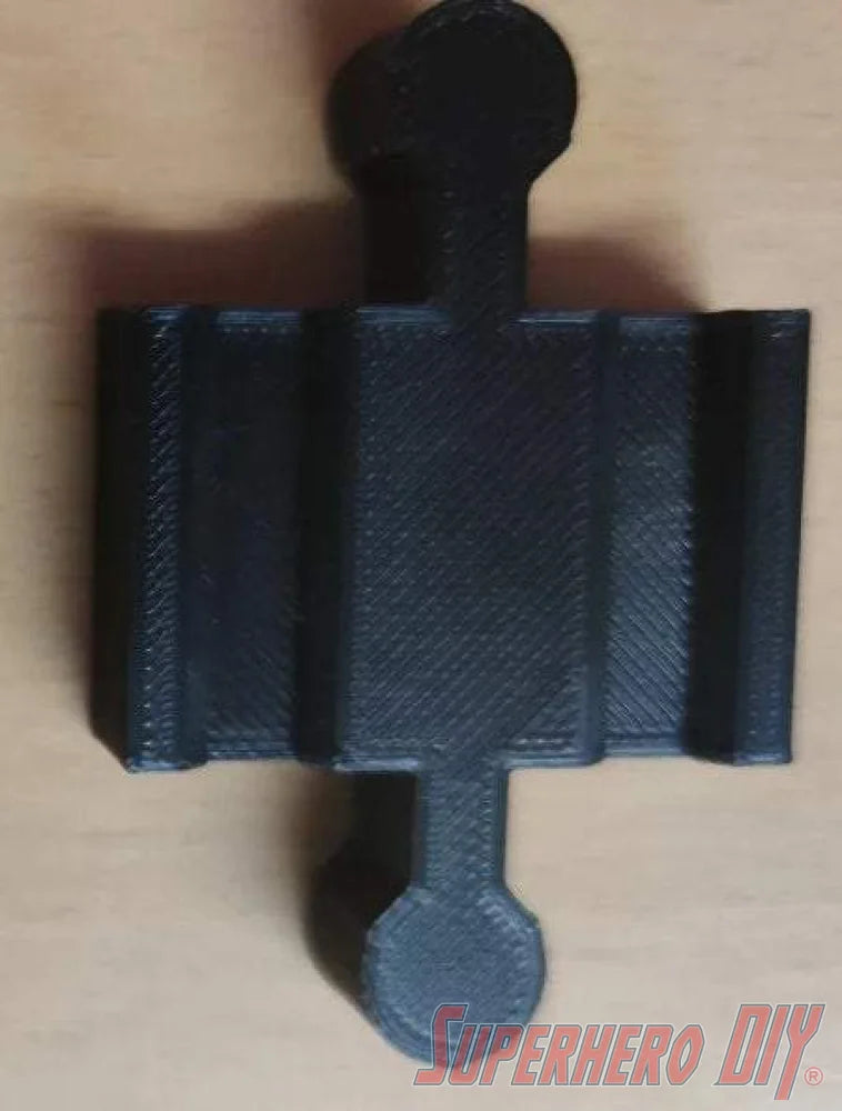 Male to Male Train Track Connector Piece compatible with Brio or Thomas Wooden Train Track | 3D-printed enhancement for Wooden Train Set - Superhero DIY