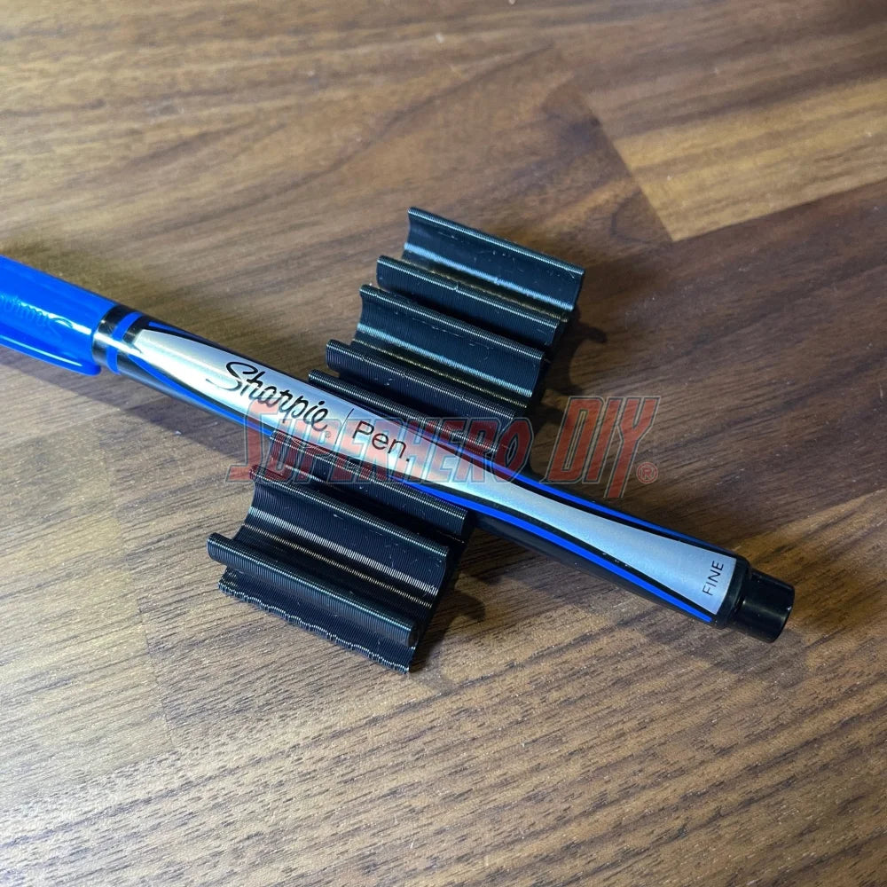 Marker Holder for Sharpie FINE Permanent Markers | Side Mount 4 or 8 FINE Sharpie pens | Simple marker organizer - Superhero DIY
