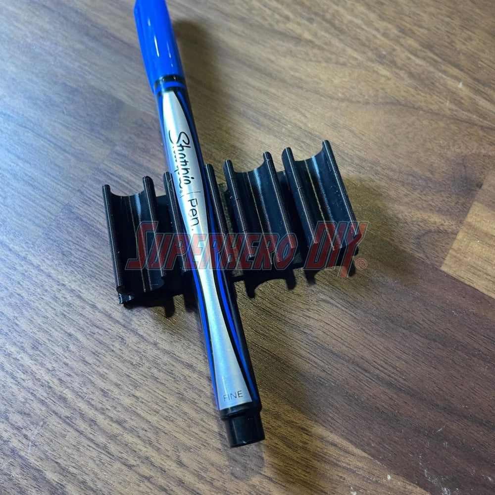 Marker Holder for Sharpie FINE Permanent Markers | Side Mount 4 or 8 FINE Sharpie pens | Simple marker organizer - Superhero DIY