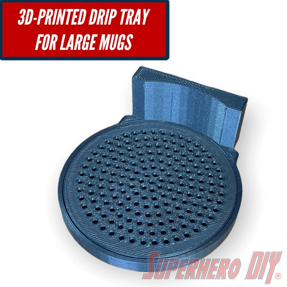 Mini Mug Drip Tray for Nespresso Essenza Coffee Maker | Fits Breville or Krups version, also works on Essenza Mini Plus - Superhero DIY