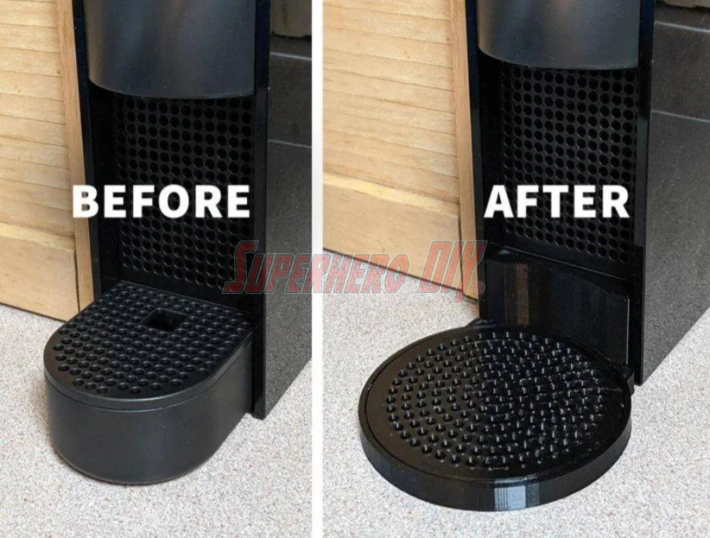 Mini Mug Drip Tray for Nespresso Essenza Coffee Maker | Fits Breville or Krups version, also works on Essenza Mini Plus - Superhero DIY