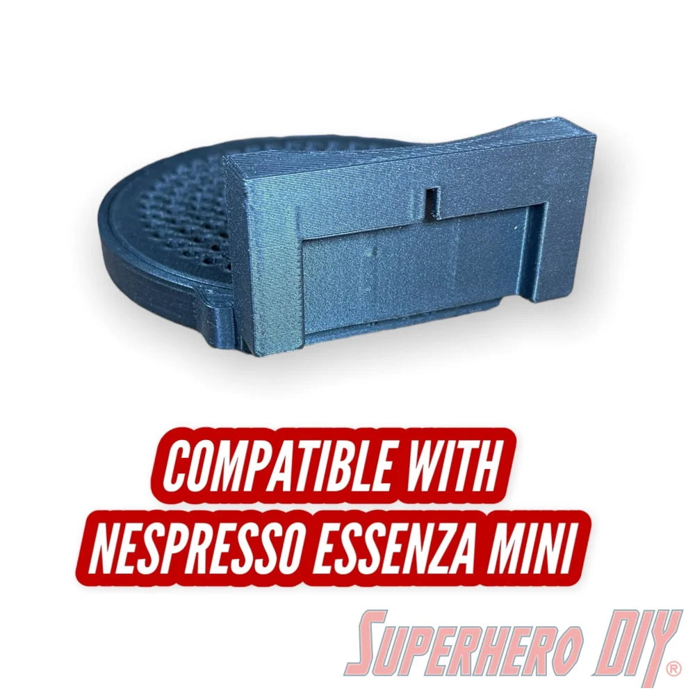 Check out the Mini Mug Drip Tray for Nespresso Essenza Coffee Maker | Fits Breville or Krups version, also works on Essenza Mini Plus from Superhero DIY! The perfect solution for only $8.99