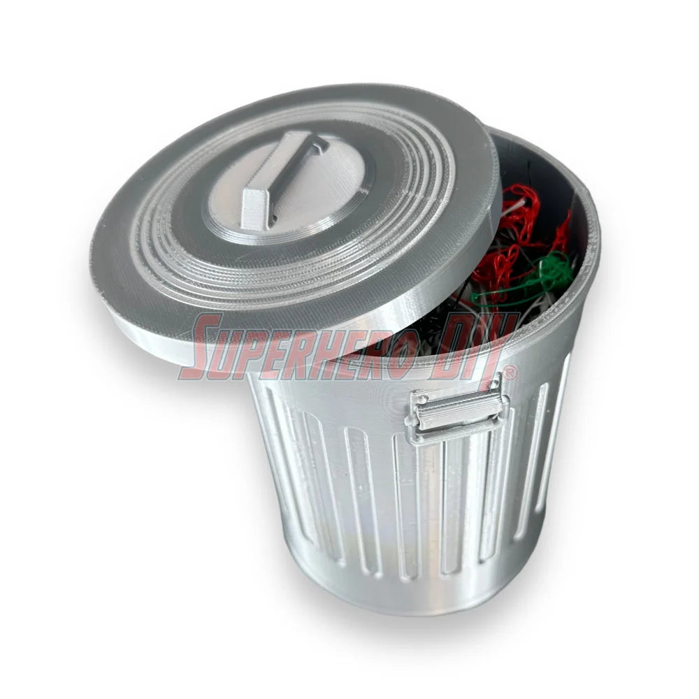 Mini Trashcan - a Simple Desktop Trash Can, Desk Organizer or Candy Holder, or gag gift! - Superhero DIY