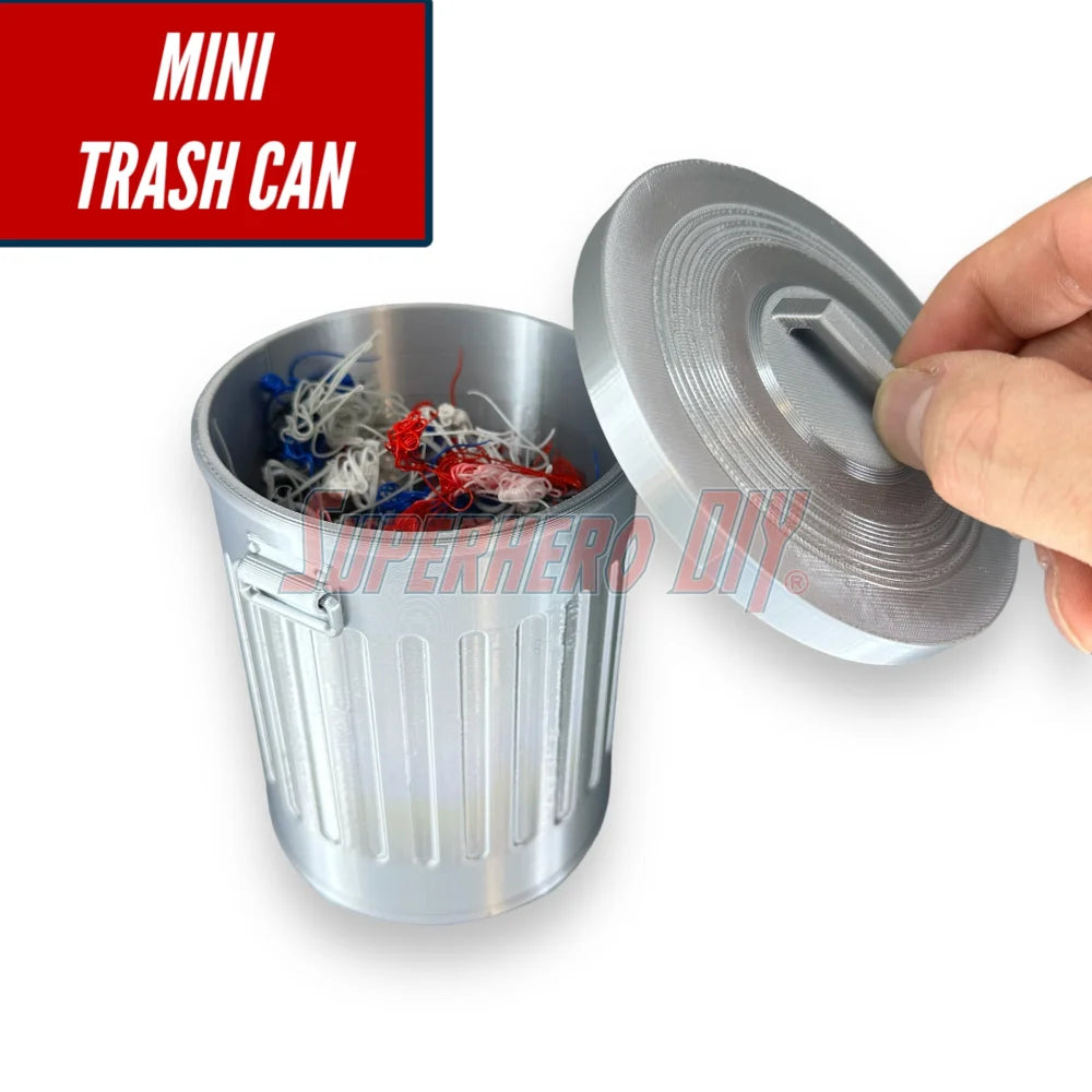 Mini Trashcan - a Simple Desktop Trash Can, Desk Organizer or Candy Holder, or gag gift! - Superhero DIY