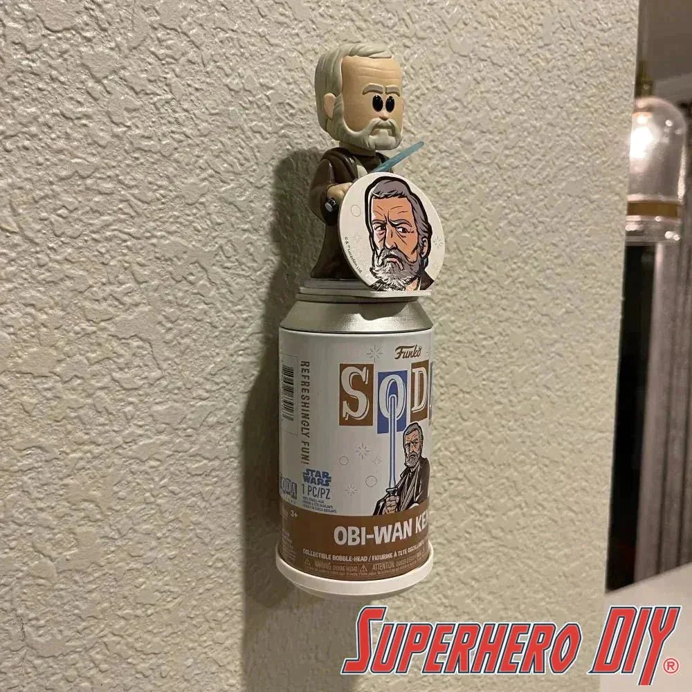 Pop Soda Floating Shelves | Wall Mount your Funko Pop Soda can, figure, and pog coin! Comes with command strips! No Screws, No Drilling! - Superhero DIY