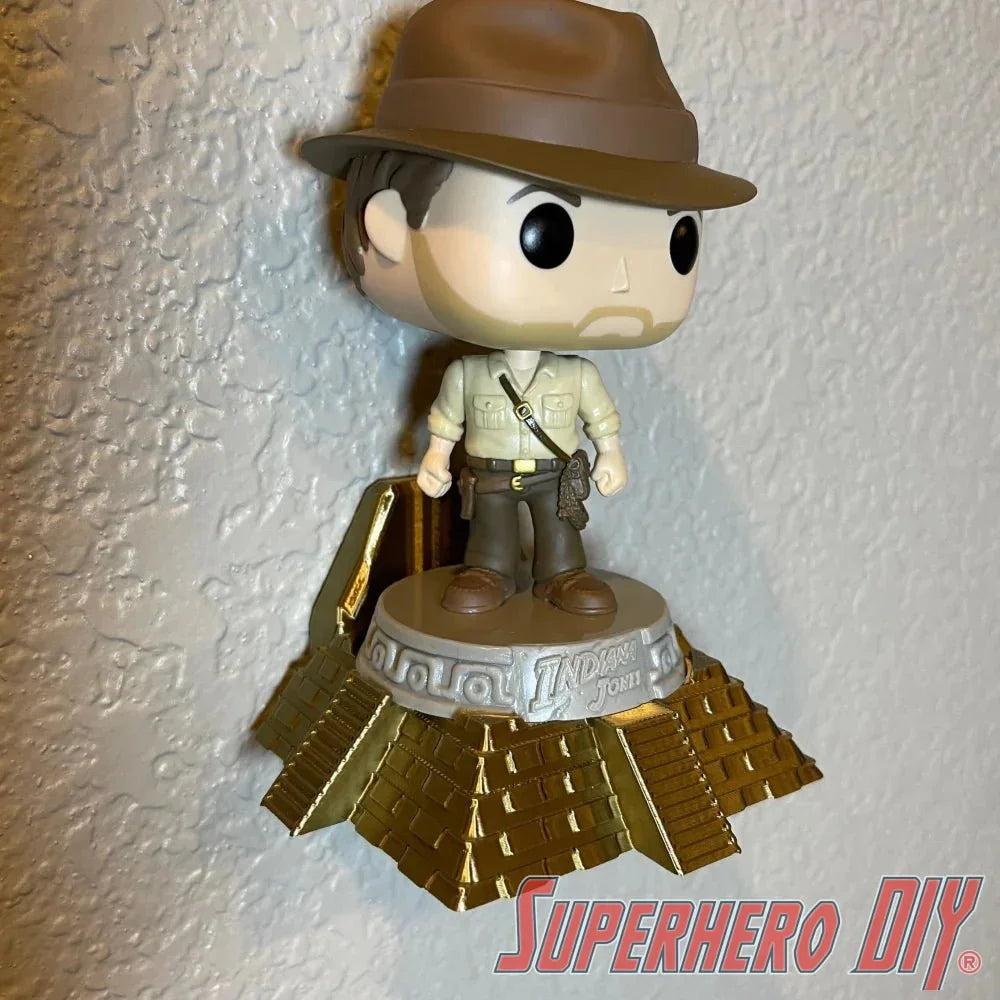Pyramid Display Stand or Shelf for Indiana Jones or Namor Funko Pop - Mayan Pyramid Inspired Pop Vinyl Collectible Accessory - Superhero DIY
