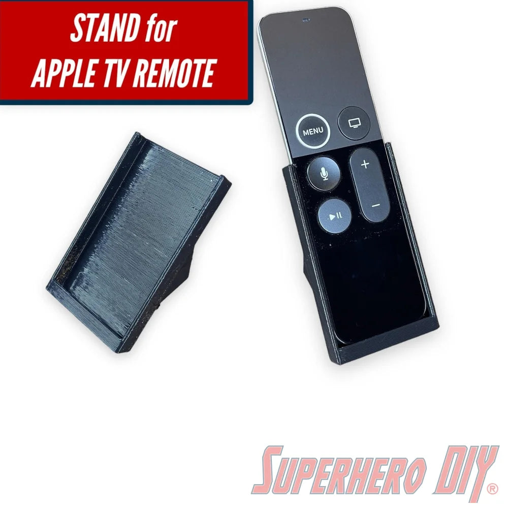 Remote Stand for Apple TV 4th Generation Remote | Stop losing your remote with this helpful Apple TV remote stand! - Superhero DIY