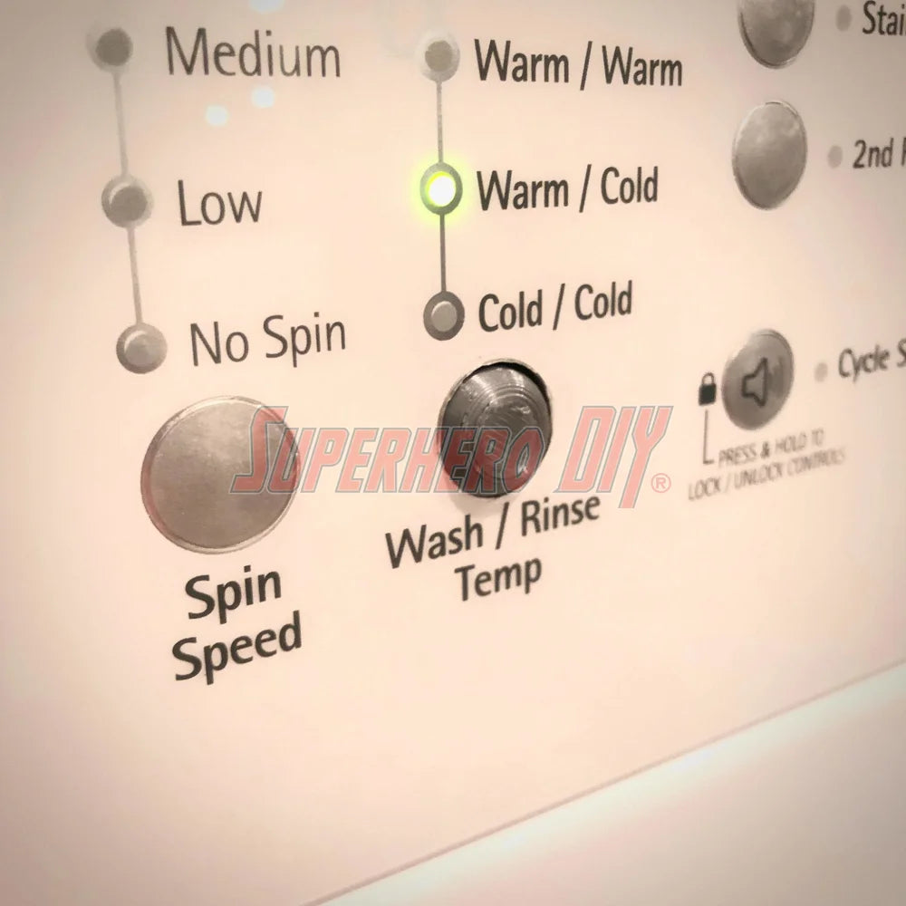 Replacement Button Cap for Kenmore Washer / Dryer - Superhero DIY