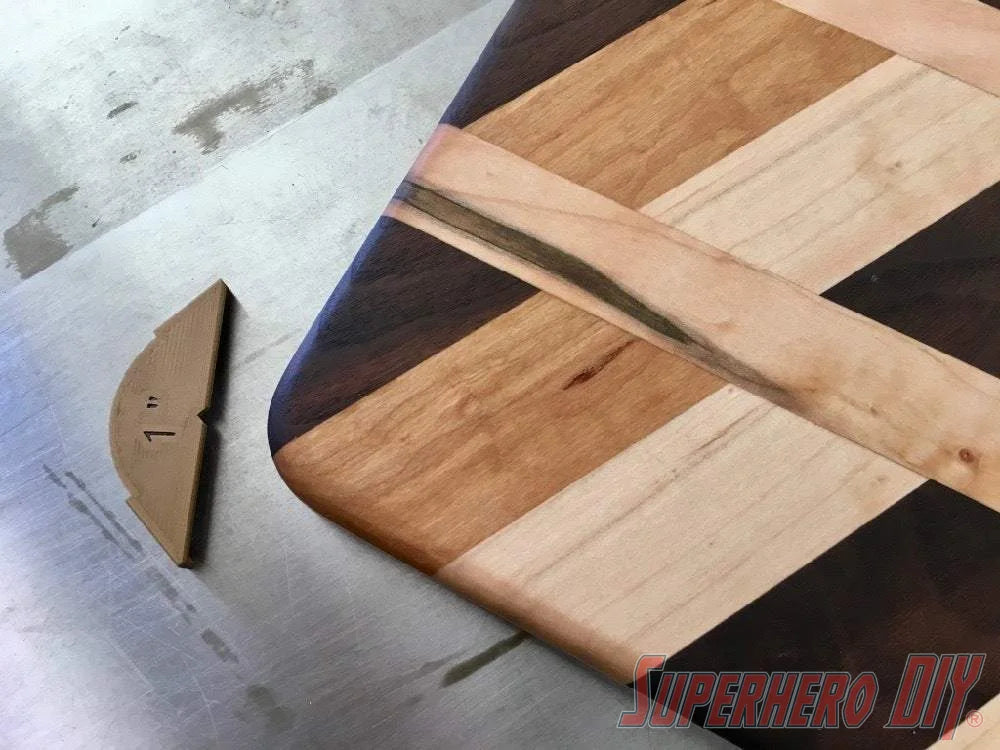 Rounded Corner Template | 3D-printed woodworking corner stencil - Superhero DIY