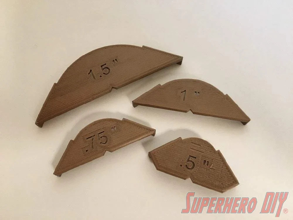 Rounded Corner Template | 3D-printed woodworking corner stencil - Superhero DIY