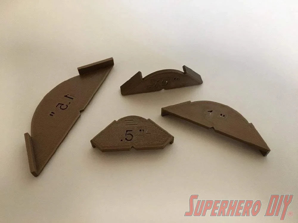 Rounded Corner Template | 3D-printed woodworking corner stencil - Superhero DIY