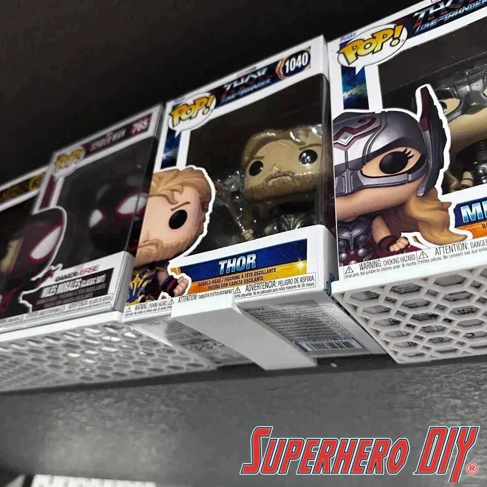 Simple Pop Box Wall Mount Simple Figure Display Shelf for Funko Pop Box | Includes Command strips or screws! - Superhero DIY