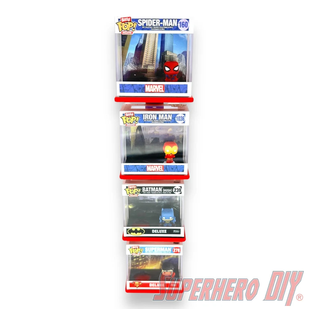 STACKABLE Floating Shelf for Bitty Pop DELUXE - Superhero DIY
