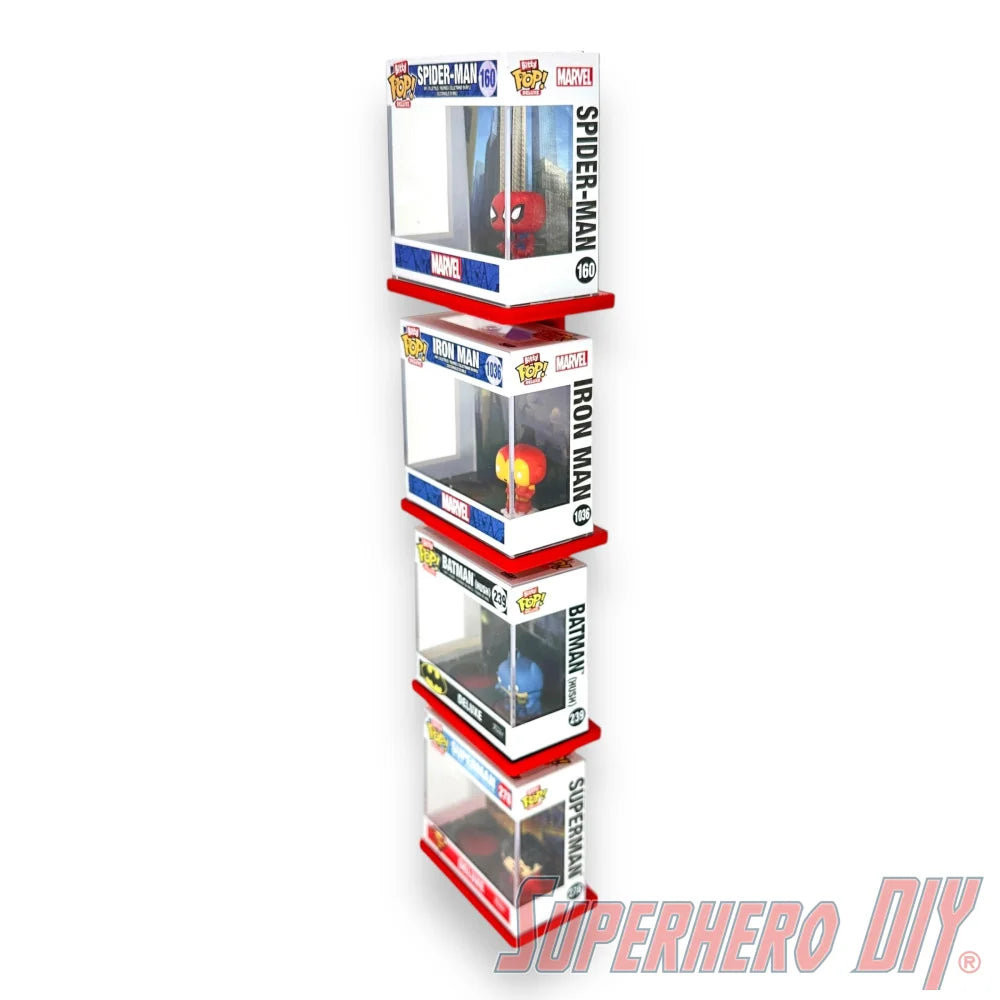 STACKABLE Floating Shelf for Bitty Pop DELUXE - Superhero DIY